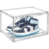 Thumbnail for 1 Pack Large Acrylic Shoe Box Storage Side Door Open Stackable Boxes Transparent Clear Display Case