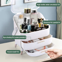 Thumbnail for Make up Organizers Storage Vanity Cosmetics Skincare Display Cases Countertop Bathroom Gifts for Women