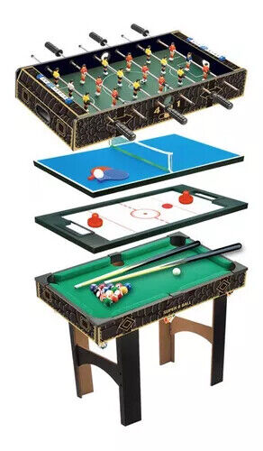 4 in 1 Soccer Table Foosball Pool Hockey Table Tennis for Kids 3+