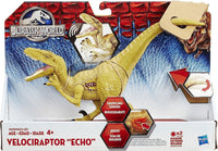 Thumbnail for Hasbro Jurassic World Growler Velociraptor Echo Dinosaur with Sound and Lights