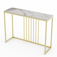 Thumbnail for Interior Ave - Stone Marble Console - Marble & Gold