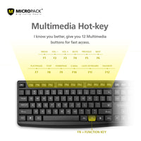 Thumbnail for Classic Keyboard 12 Function Hot Key Design USB For PC Notebooks Laptop