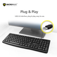 Thumbnail for Classic Keyboard 12 Function Hot Key Design USB For PC Notebooks Laptop