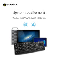 Thumbnail for Classic Keyboard 12 Function Hot Key Design USB For PC Notebooks Laptop