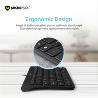 Thumbnail for PC Keyboard Ergonomic USB Interface Multimedia Hotkey for Notebook Labtop