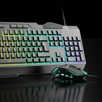 Thumbnail for Mouse Keyboard 2 In 1 Backlight Gaming Breathing Rainbow LED Combo for PC Laptop