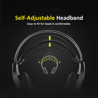 Thumbnail for Rainbow Light Gaming Headset Flexible Microphone 7-Color Rainbow LED Lamp