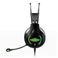 Thumbnail for Rainbow Light Gaming Headset Flexible Microphone 7-Color Rainbow LED Lamp