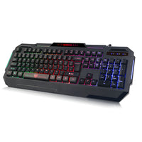 Thumbnail for Rainbow Backlit Gaming Keyboard 4-fn + Multimedia Key and Windows Lock USB 2.0