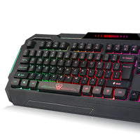 Thumbnail for Rainbow Backlit Gaming Keyboard 4-fn + Multimedia Key and Windows Lock USB 2.0