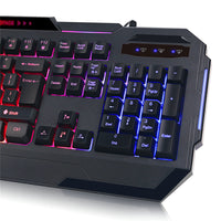 Thumbnail for Rainbow Backlit Gaming Keyboard 4-fn + Multimedia Key and Windows Lock USB 2.0