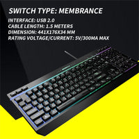 Thumbnail for RGB Gaming Keyboard 8 Mode Light Effect 19 Game Anti Ghosting Keys 6 Function AU