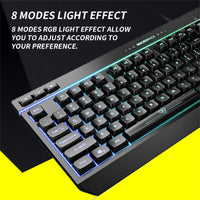 Thumbnail for RGB Gaming Keyboard 8 Mode Light Effect 19 Game Anti Ghosting Keys 6 Function AU