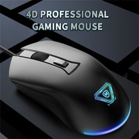 Thumbnail for Gaming Mouse Rainbow Breathing LED 4 Buttons DPI Switch For Computer Laptop