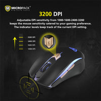 Thumbnail for Gaming Mouse Rainbow Wired Breathing LED 6 Buttons DPI Switch Hi Performance PC