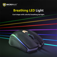 Thumbnail for Gaming Mouse Rainbow Wired Breathing LED 6 Buttons DPI Switch Hi Performance PC