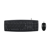 Thumbnail for Classic Desktop PC Laptop Wired Combination Mouse Keyboard Interface Black Sets