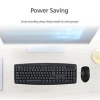 Thumbnail for Mouse Keyboard Desktop Computer PC Laptop Wired Combination Interface Black