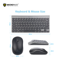 Thumbnail for Desktop PC Laptop Wireless Mouse Keyboard Nano Receiver Ultra High Sensitivity