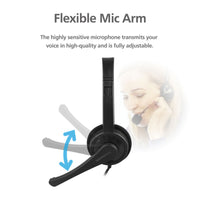 Thumbnail for 3.5mm Multi Device Stereo Headset Adjustable Headband Noiseless Volume Control