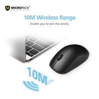 Thumbnail for 2.4G Wireless Mouse Approx 10 M Range USB Receiver-Color Box(Black)