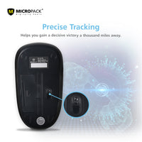 Thumbnail for 2.4G Wireless Mouse Approx 10 M Range USB Receiver-Color Box(Black)