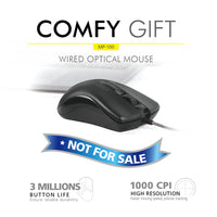 Thumbnail for Wired Optical Mouse USB 2.0 interface Plug and Play 1000 Resolution 3 Buttons AU