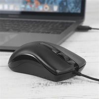 Thumbnail for Wired Optical Mouse USB 2.0 interface Plug and Play 1000 Resolution 3 Buttons AU