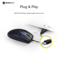 Thumbnail for Wired Optical Mouse Computer PC Laptop Mac USB 2.0 Plug and Play