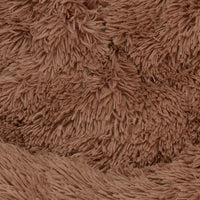 Thumbnail for Pet Dog Bed Bedding Warm Plush Round Soft Dog Nest Light Coffee  XL 100cm