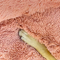 Thumbnail for Pet Dog Bedding Warm Plush Round Comfortable Nest Comfy Sleeping kennel Pink Large 90cm
