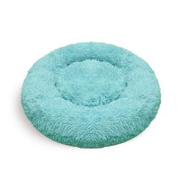 Thumbnail for Pet Dog Bedding Warm Plush Round Comfortable Nest Comfy Sleep kennel Green 100cm