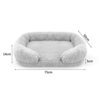 Thumbnail for Dog Cat Pet Warm Soft Plush Nest Comfy Kennel Sleeping Calming Bed Memory Foam L