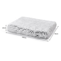 Thumbnail for Pet Dog Crate Cage Kennel Bed Mat Sleeping Pad Fluffy Plush Soft Washable Bed XL