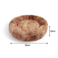 Thumbnail for Pawfriends Dog Cat Pet Calming Bed Warm Soft Plush Round Nest Comfy Sleeping Kennel Cave AU
