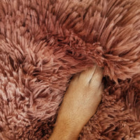 Thumbnail for Pawfriends Dog Cat Pet Calming Bed Warm Soft Plush Round Nest Comfy Sleeping Kennel Cave AU