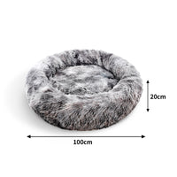 Thumbnail for Pawfriends Pet Bed Dog Cat Calming Bed Sleeping Comfy Cave Washable Mat Extra Large 100cm