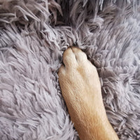Thumbnail for Pawfriends Dog Cat Pet Calming Bed Washable ZIPPER Cover Warm Soft Plush Round Sleeping 120cm
