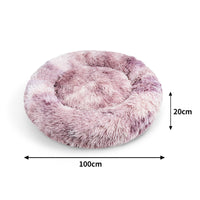 Thumbnail for Pawfriends Cat Dog Pet Calming Bed Warm Soft Plush Round Nest Comfy Sleeping Kennel Cave AU