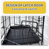 Thumbnail for 48 Inch Pet Dog Cage Kennel Metal Crate Enlarged Thickened Reinforced Pet Dog House