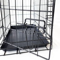 Thumbnail for 48 Inch Pet Dog Cage Kennel Metal Crate Enlarged Thickened Reinforced Pet Dog House