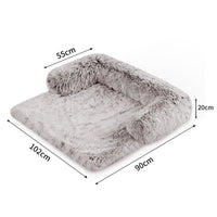 Thumbnail for Pet Sofa Bed Dog Calming Sofa Cover Protector Cushion Plush Mat L