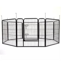 Thumbnail for 8 Panel Pet Dog Playpen Puppy Exercise Cage Enclosure Fence Foldable Play Pen L