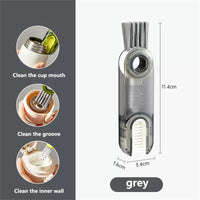 Thumbnail for Cleanix Multi-purpose Cup Cleaning Brush Three-in-one Gap Cup Brush Cleaning Tool