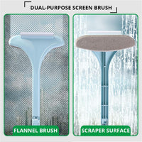 Thumbnail for Cleanix Multifunctional Glass Cleaner Screen Brush Double Sided Window Cleaning Blue