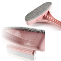 Thumbnail for Cleanix Multifunctional Glass Cleaner Screen Brush Double Sided Window Cleaning Pink