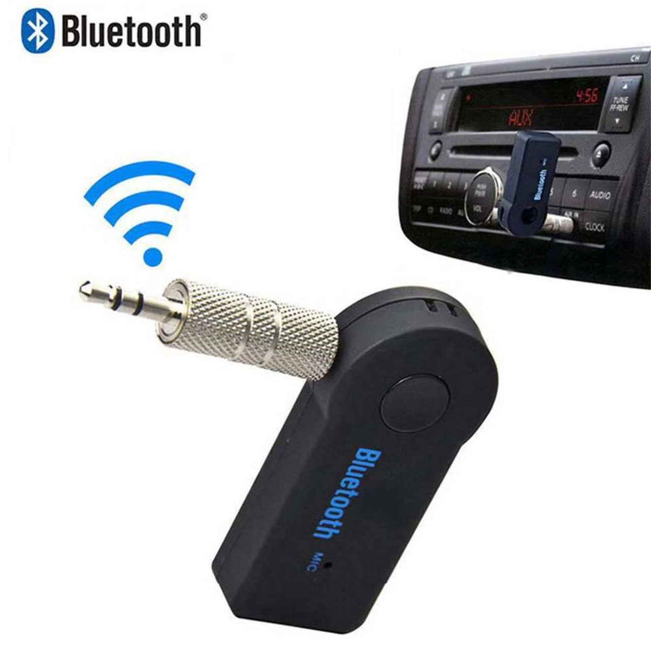 Mobax Car Bluetooth Wireless Transmitter Receiver Audio Adapter 3.5mm Speaker