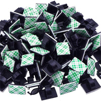 Thumbnail for A+Living 20pcs Cable Clips Holder Tidy Adhesive Home Car Wire Tie Fixer Drop Clamp Cord