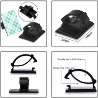 Thumbnail for A+Living Adhesive Wiring Clip Tachograph Car Wire Tie Fixer Drop Clamp Cord Cable Holder