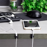 Thumbnail for A+Living Adhesive Wiring Clip Tachograph Car Wire Tie Fixer Drop Clamp Cord Cable Holder